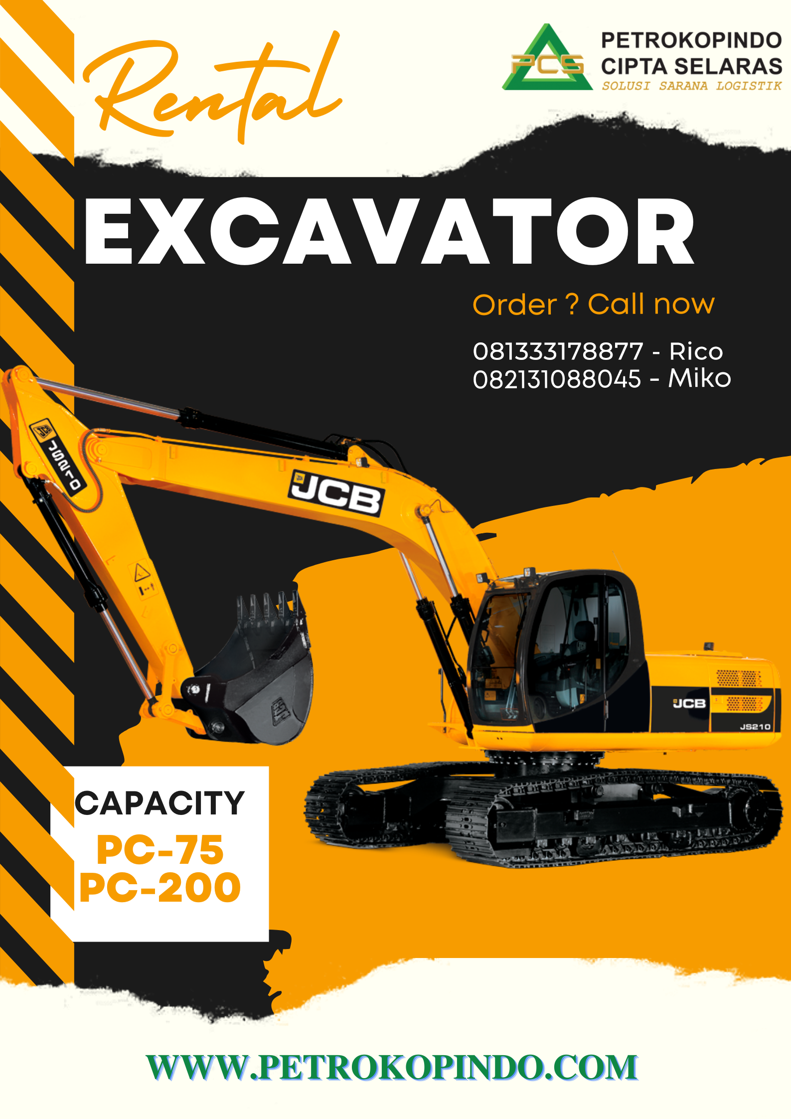 sewa alat berat excavator petrokopindo